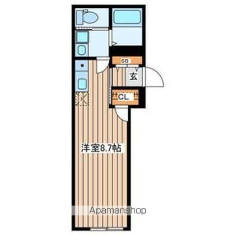 国分町1丁目ビル(ワンルーム/3階)の間取り写真