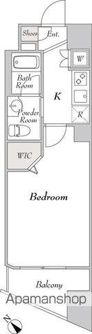 ルミークアン神楽坂(1K/9階)の間取り写真