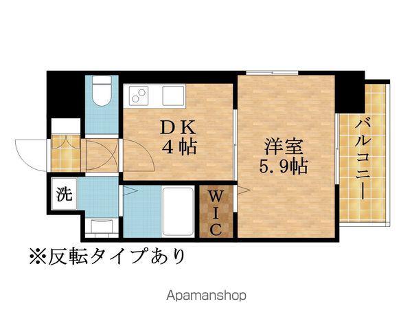 レジュールアッシュ緑橋駅前(1DK/2階)の間取り写真
