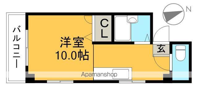 パインヴィレッジ(ワンルーム/2階)の間取り写真