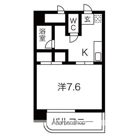 GRAND LUMIERE(1K/5階)の間取り写真