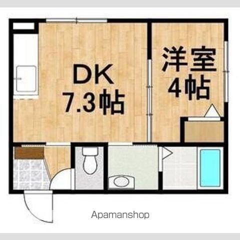 和MISAWA(1DK/1階)の間取り写真