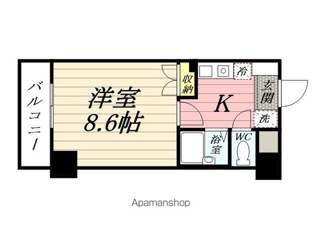 フィオーレ横浜(1K/6階)の間取り写真