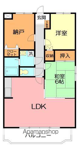 湘南エアーハイムⅠ(2SLDK/1階)の間取り写真