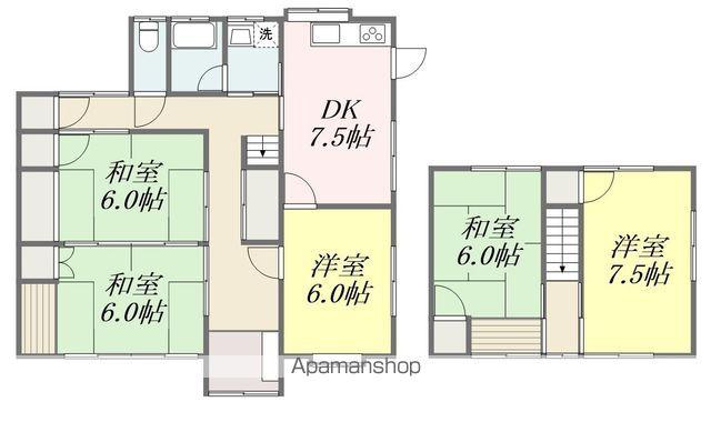 予讃線 三津浜駅 徒歩11分 2階建 築41年(5DK)の間取り写真
