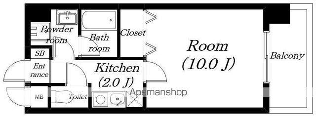 インプルーブKK(1K/5階)の間取り写真