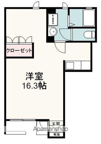 アヴニール(ワンルーム/1階)の間取り写真