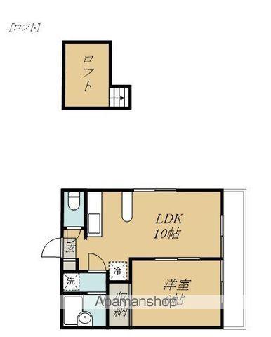 グランルージュ(1K/2階)の間取り写真