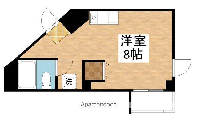 ロマーヌ新石山(ワンルーム/3階)の間取り写真
