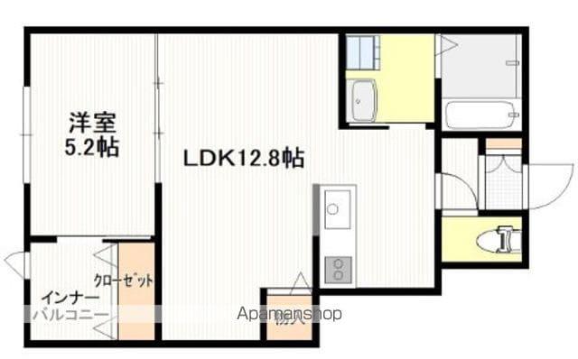 ボン・クレー和木(1SLDK/1階)の間取り写真