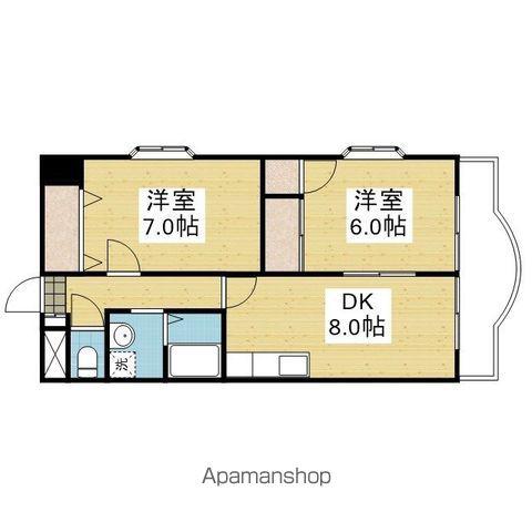 プレステージAC(2DK/7階)の間取り写真