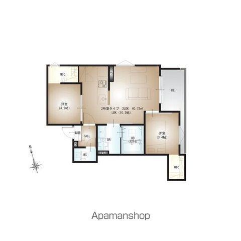 REGALEST堺初芝(2LDK/3階)の間取り写真
