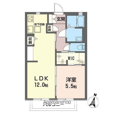 メゾン・フレシールA(1LDK/1階)の間取り写真