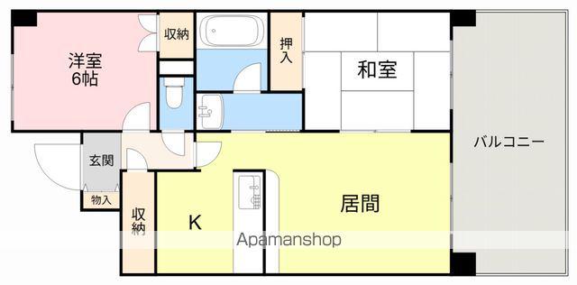コンフォート泉(2LDK/3階)の間取り写真