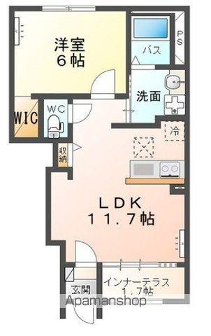 AMBITIONⅢ(1LDK/1階)の間取り写真
