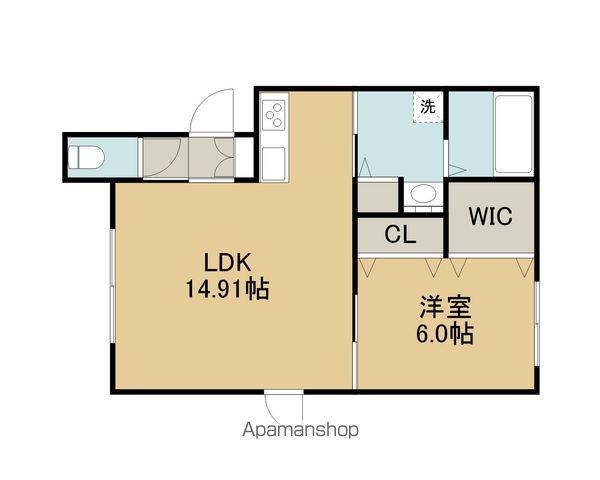 パークサイドアベニューⅦ(1LDK/1階)の間取り写真