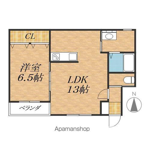 CORCOVADO(1LDK/2階)の間取り写真