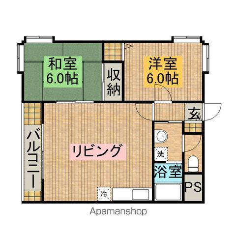 ウドノレジデンス(3LDK/3階)の間取り写真