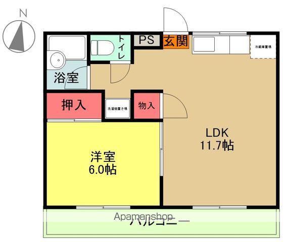 ファミールIGARI(1LDK/2階)の間取り写真