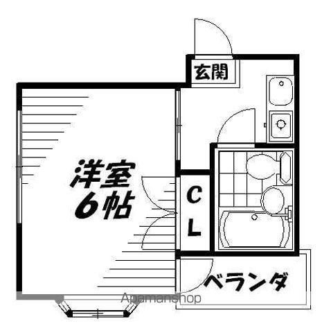 リバティー中央(1K/5階)の間取り写真