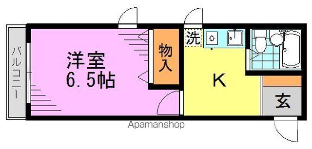 ADX南阿佐ヶ谷(1K/2階)の間取り写真
