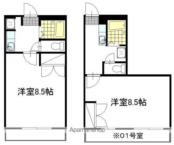 グレースコート24MK E棟(1K/3階)の間取り写真