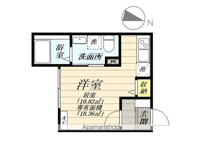 アドバンスヒルズ(1K/3階)の間取り写真