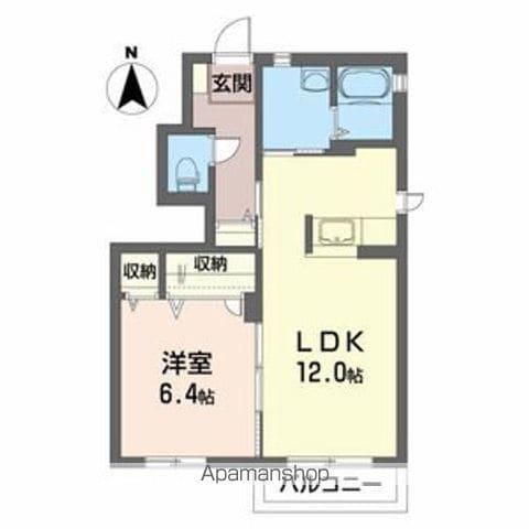グランシャリオⅡA(1LDK/1階)の間取り写真