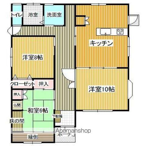 鹿児島県鹿児島市 1階建 築24年(3LDK)の間取り写真