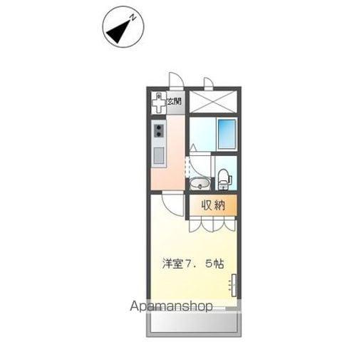 オアシスコート古沢(1K/2階)の間取り写真