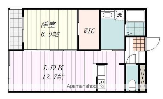 KAPPA-LAND(1LDK/4階)の間取り写真