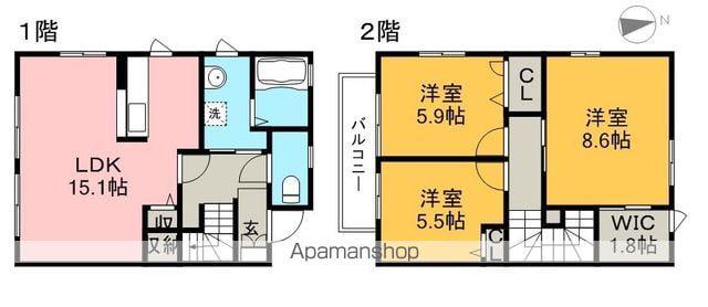 ベルセ福井(3LDK)の間取り写真