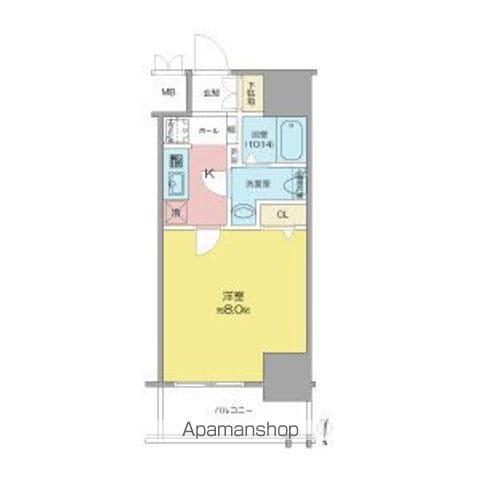 SHOKEN RESIDENCE名古屋サウス(1K/5階)の間取り写真