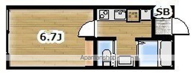 HARVEST松戸(1K/1階)の間取り写真