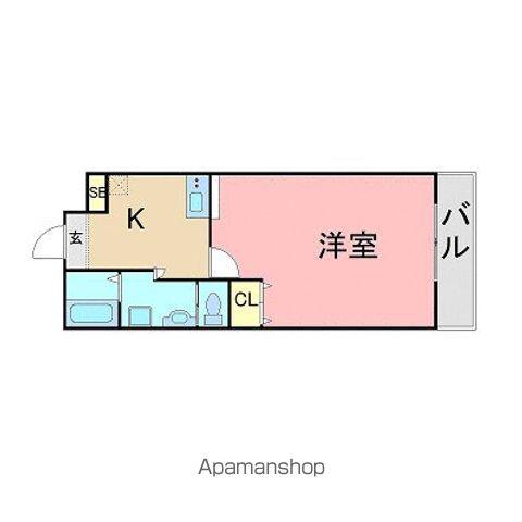 サヴォイマキシマイズ博多ステーション(1K/11階)の間取り写真