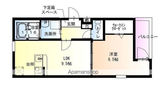 フジパレス和歌山元寺町Ⅰ番館(1LDK/3階)の間取り写真