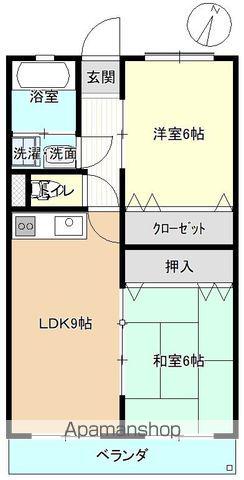 第2ナジマヤビル(2LDK/1階)の間取り写真