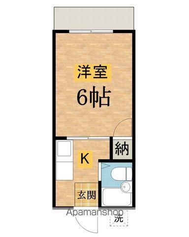 光ファミーユ(1K/1階)の間取り写真
