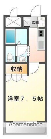 ブルーム・T(1K/1階)の間取り写真