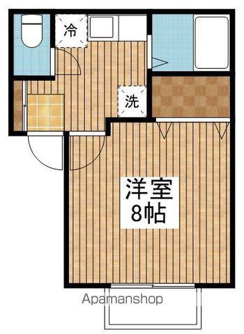 上越新幹線 新潟駅 徒歩27分 2階建 築23年(1K/1階)の間取り写真
