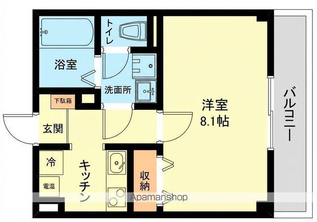 サンパティークOM(1K/1階)の間取り写真
