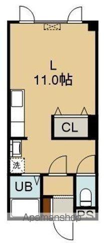 アールズコート美原Ⅱ(ワンルーム/2階)の間取り写真