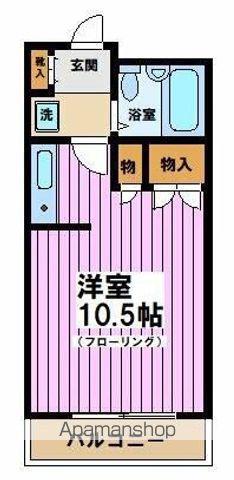 セブンヴィレッヂ(ワンルーム/3階)の間取り写真