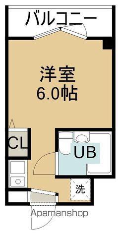 スカイコート函館(ワンルーム/2階)の間取り写真