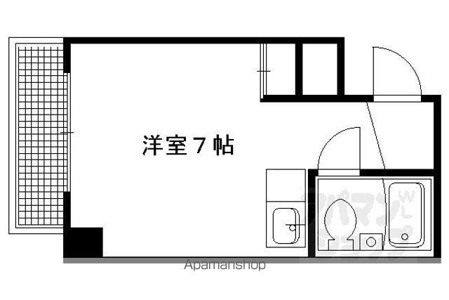 岡崎ミントビル(ワンルーム/2階)の間取り写真