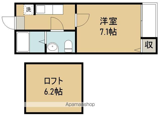 エンルート東仙台(1K/2階)の間取り写真