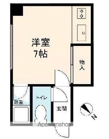 コーポ102(ワンルーム/1階)の間取り写真
