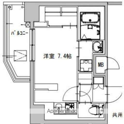 S-RESIDENCE庄内通駅前CURERE(ワンルーム/10階)の間取り写真