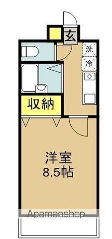 LILY-BEさくら(1K/2階)の間取り写真