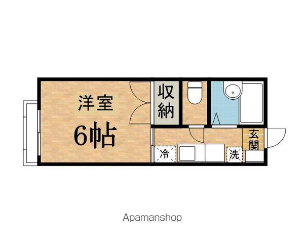 ハイライズ聖蹟桜ヶ丘(1K/1階)の間取り写真